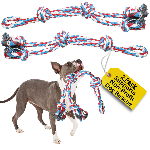 Single Rope Dog Toy (Red)