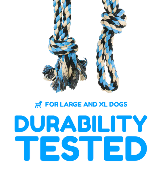 Single Rope Dog Toy (Blue)