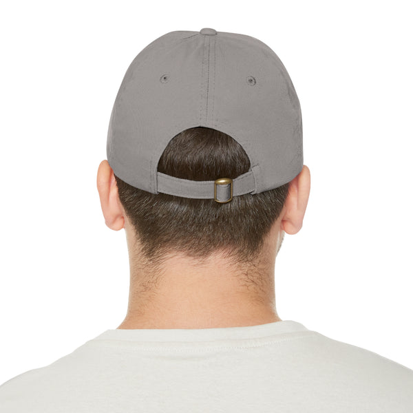 Dad Hat with Faux Leather Patch