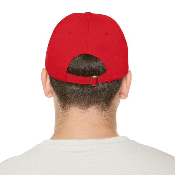 Dad Hat with Faux Leather Patch