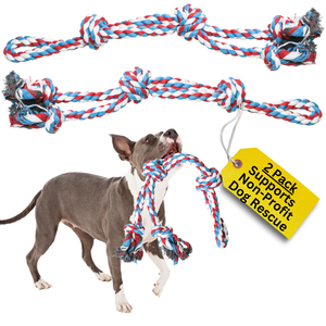 Single Rope Dog Toy (Red)