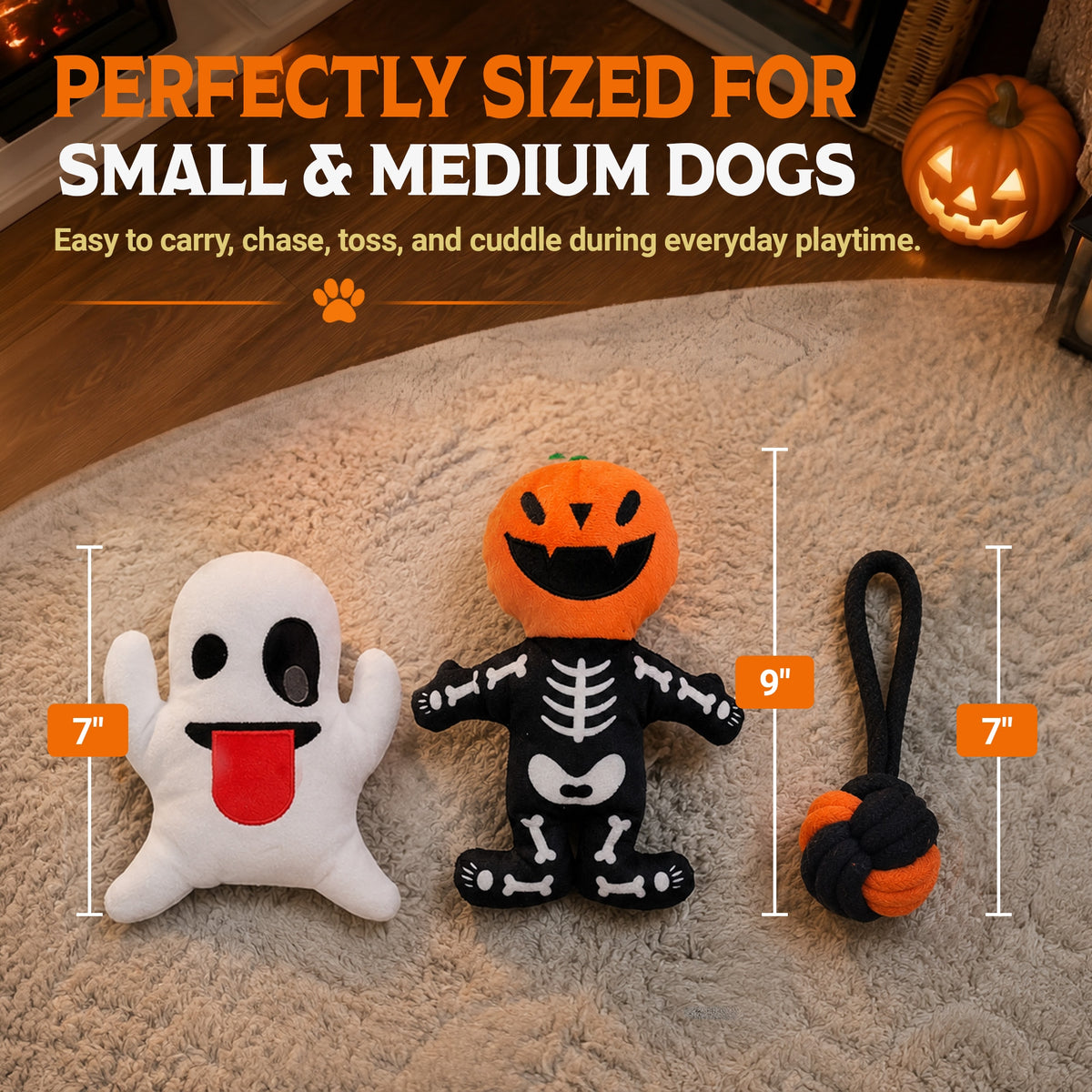 Halloween Toy Pack: Small & Medium Dogs