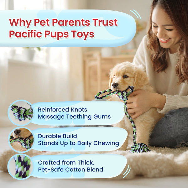 5 Piece Dog Rope Toy Set (for Small and Medium Dogs)