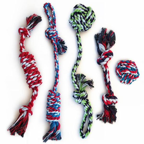 5 Piece Dog Rope Toy Set (for Small and Medium Dogs)