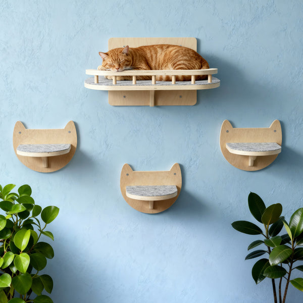 Cat Wall Steps & Shelf