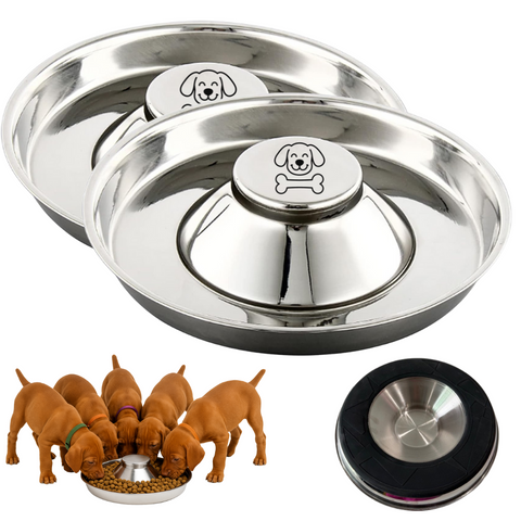 Puppy Bowl for Litters, Slow Feeding Bowl with Grip - 2 Pack - COMING SOON