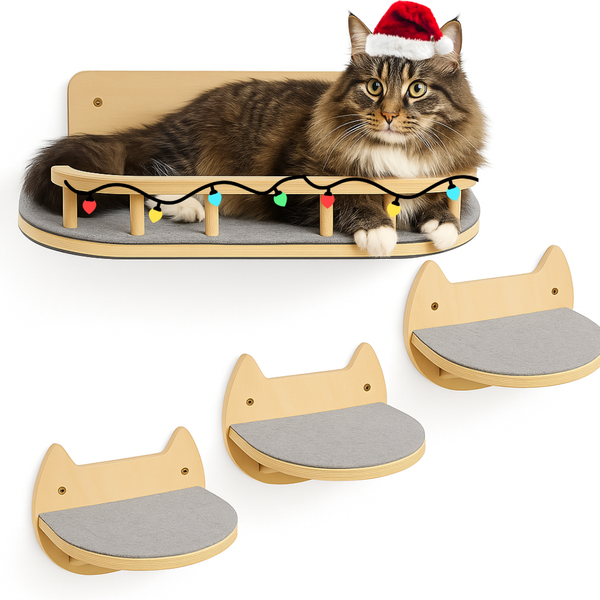 Cat Wall Steps & Shelf