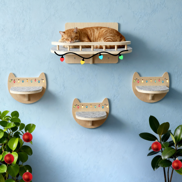 Cat Wall Steps & Shelf