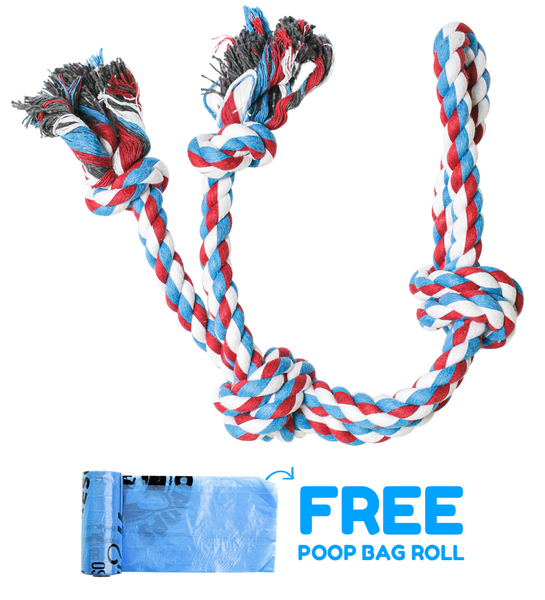 Single Rope Dog Toy (Red)